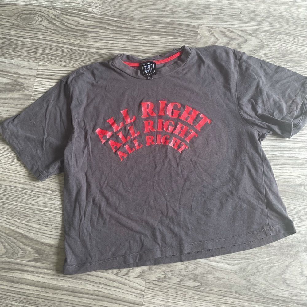 Riot Queen Alright Crop Tshirt